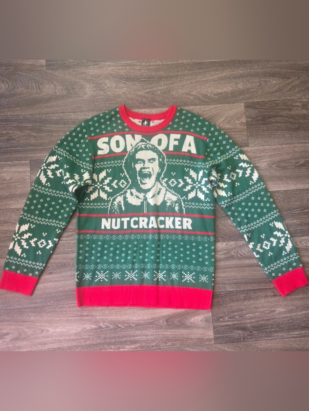 Elf Movie Christmas Sweater Medium